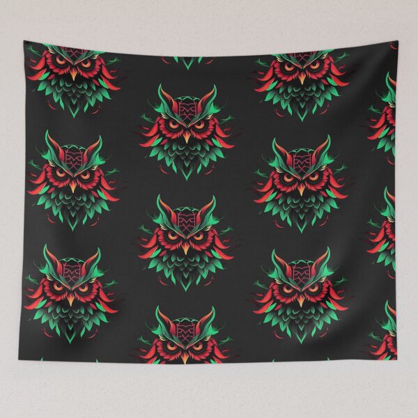 Item preview, Geometric Neon Owl designed and sold by dom-sien-sh.