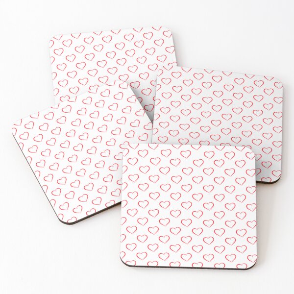 Item preview, Love Inspired Pattern on white canvas designed and sold by PixelPopsShop.