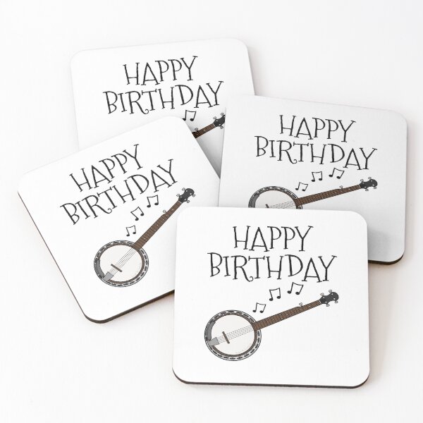 Item preview, Banjo Happy Birthday Banjoist Folk Musician designed and sold by doodlerob.