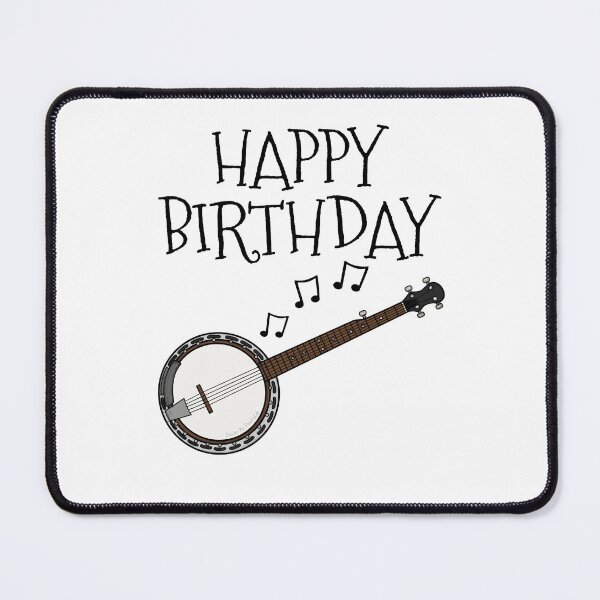 Item preview, Banjo Happy Birthday Banjoist Folk Musician designed and sold by doodlerob.