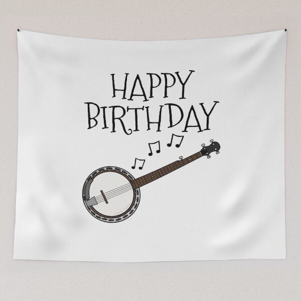 Item preview, Banjo Happy Birthday Banjoist Folk Musician designed and sold by doodlerob.