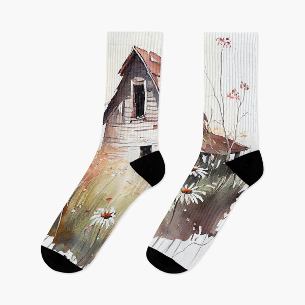 Item preview, An Old Abandoned Barn Nestled In A Field Of Wildflowers designed and sold by Peek-Designs.