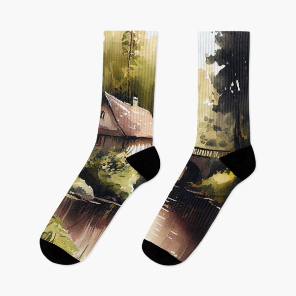 Item preview, An Old Covered Bridge Over A Tranquil River designed and sold by Peek-Designs.