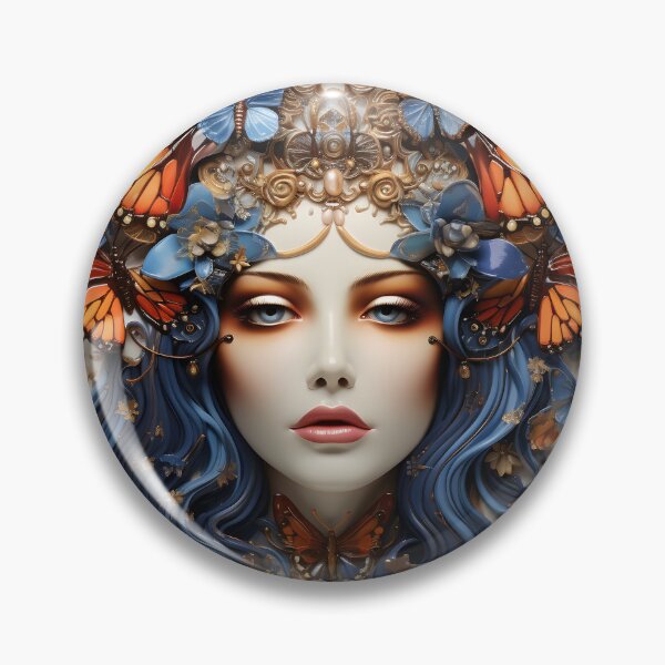 Artikelvorschau, Azure Allure: Die Monarchfalter-Muse entworfen und verkauft von shadowpalette.