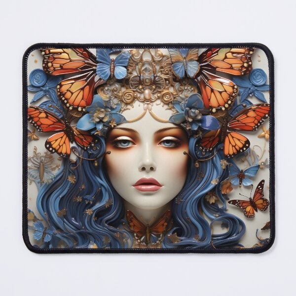 Artikelvorschau, Azure Allure: Die Monarchfalter-Muse entworfen und verkauft von shadowpalette.