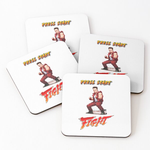 Item preview, Press Start FIGHT! Elon Musk Meme Showdown designed and sold by PaddyMcKhan.