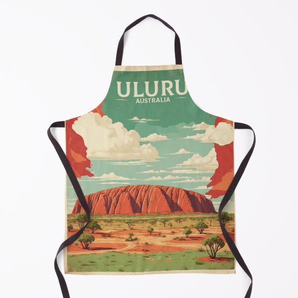Artikelvorschau, Uluru Australia Tourism Vintage Poster 4 entworfen und verkauft von TravelersGems.