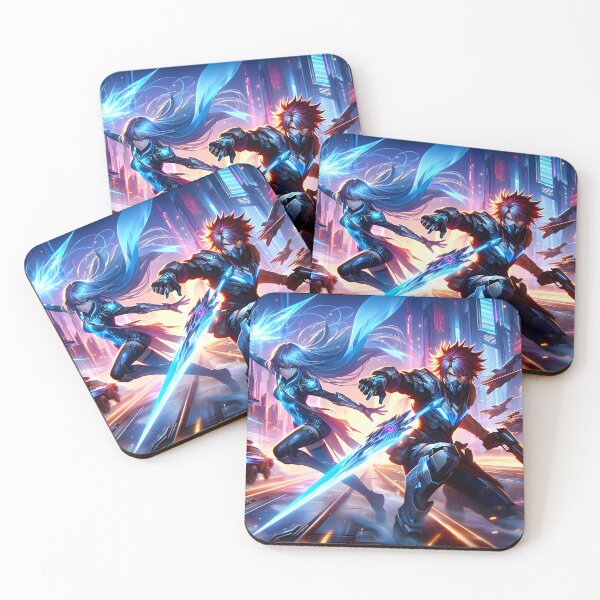 Item preview, Cyber Clash: Neon Warriors in Battle designed and sold by shadowpalette.