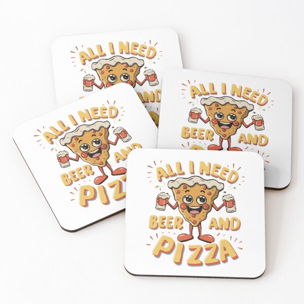 Item preview, ALL I NEED IS BEER AND PIZZA designed and sold by NebulaWhimsy.