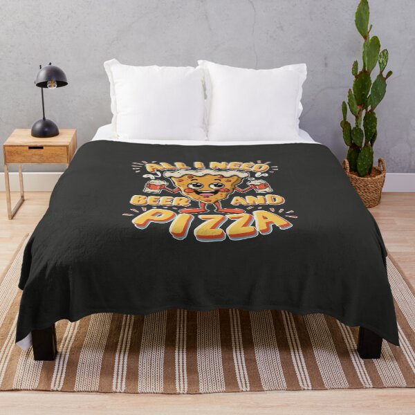 Item preview, ALL I NEED IS BEER AND PIZZA designed and sold by NebulaWhimsy.
