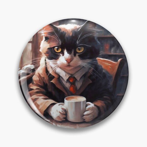 Item preview, The cat drinks coffee designed and sold by m-y-A-I-A-R-T-.