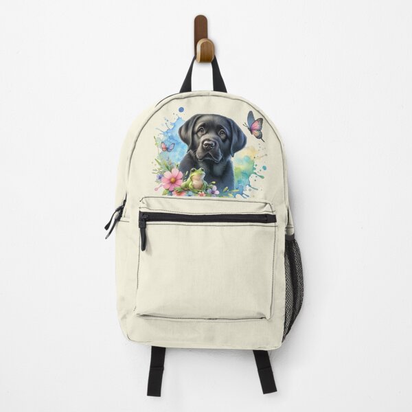Item preview, Black Lab Puppy Spring Splash designed and sold by critterpatchusa.