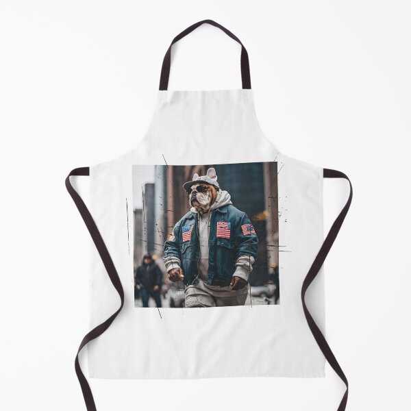 Item preview, Hiphop bulldog in big city - dog designed and sold by coolvibes-shop.