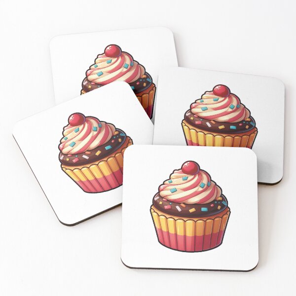 Item preview, Cute sweet pink cupcake designed and sold by DuskTillDown.