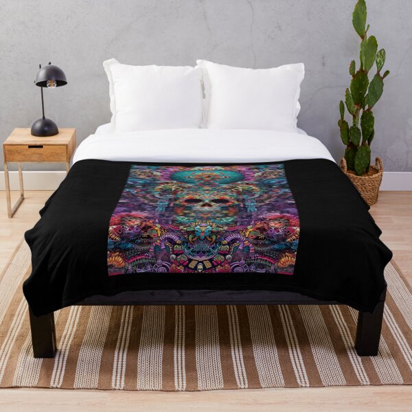 Item preview, Trippy South American Sacred Skull designed and sold by Psyberspace.
