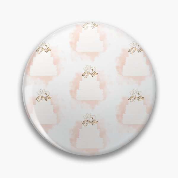 Item preview, Peach and White Color Wedding Bridal Style Cake designed and sold by Angela Cini.