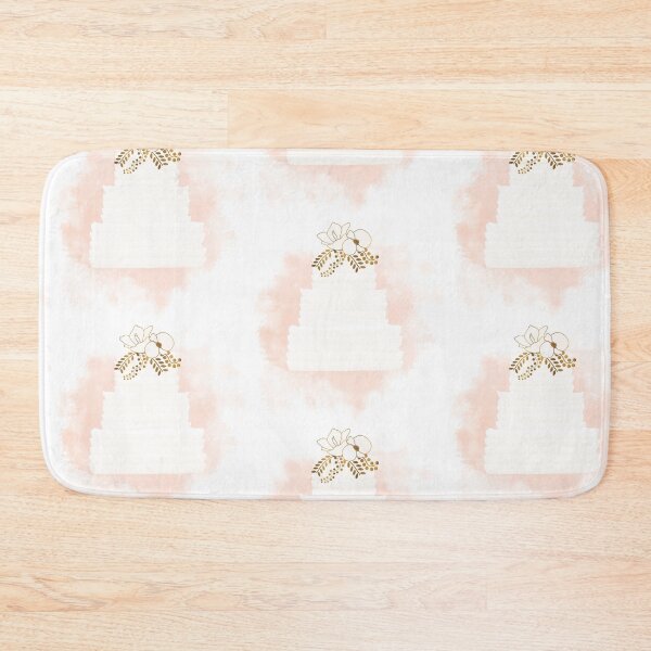 Item preview, Peach and White Color Wedding Bridal Style Cake designed and sold by Angela Cini.