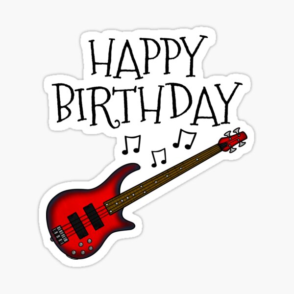 Bass Guitar Birthday Merch & Gifts for Sale