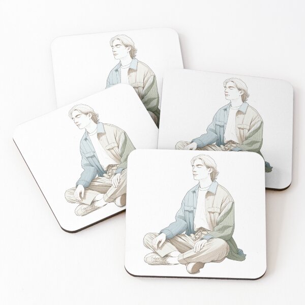 Item preview, Man Relaxing and Meditating in Peace and Quiet designed and sold by kylmllr101684.