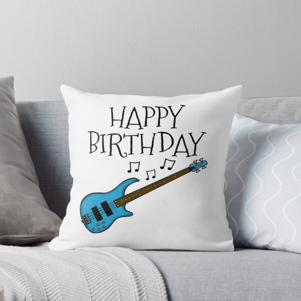 Artikelvorschau, Bassgitarre Alles Gute zum Geburtstag Bassist Musiker (Blau) entworfen und verkauft von doodlerob.