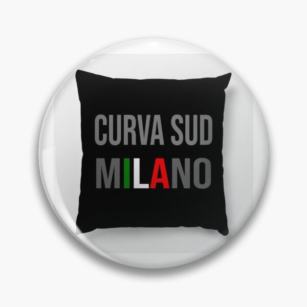 Item preview, Pillow CURVA SUD MILANO designed and sold by TiendaRoja.