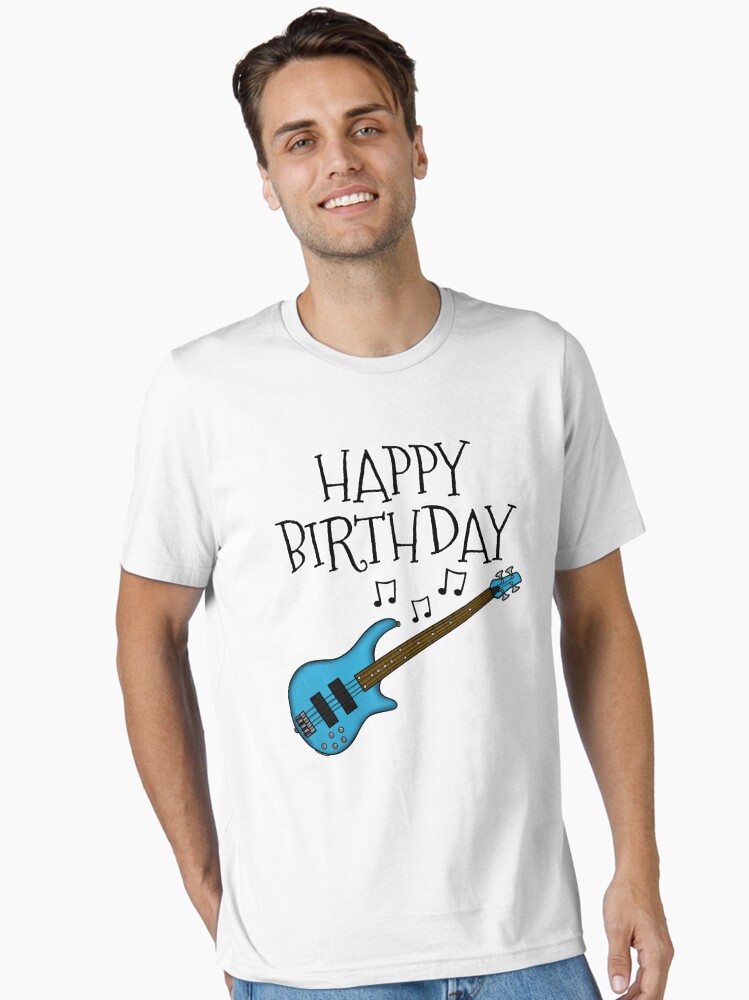Bass Player T Shirt Bass Equals Happiness Tee Bassist Gift