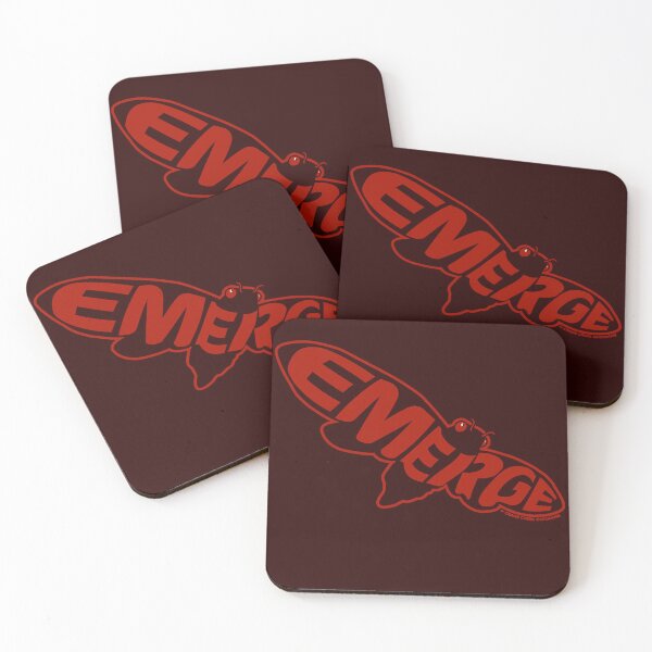 Item preview, Cicada Emerge, Red Outline designed and sold by CraneCreek.