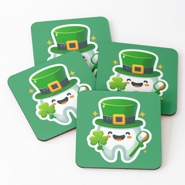 Artikelvorschau, St. Patricks Day Zahnarzt, niedlicher Cartoon Saint Paddys Day Zahn entworfen und verkauft von wittyprinttop.