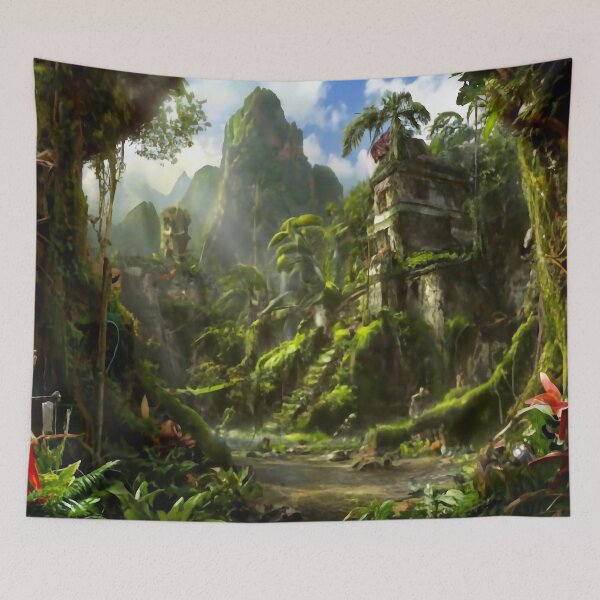 Item preview, The lost city with a lot vegetation designed and sold by M-Y-A-R-T-.