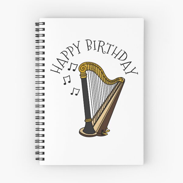 Item preview, Harp Happy Birthday Harpist String Musician designed and sold by doodlerob.