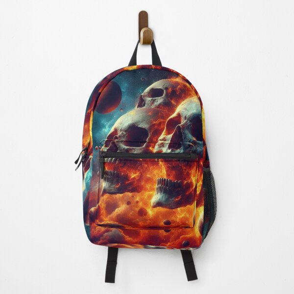 Item preview, Three Burning Skulls in Outer Space designed and sold by CailaStyle.