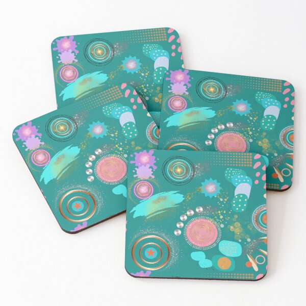 Item preview, Turquoise & Gold Coloured Design designed and sold by MarieSusan.