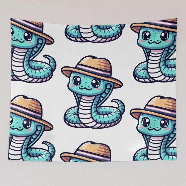 Item preview, Cobra with Hat designed and sold by ArtfulWeave.