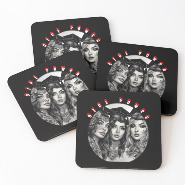Item preview, Girl power, tattooed green eyed women graduates designed and sold by sailorsam1805.
