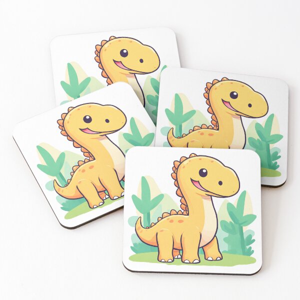 Item preview, Cute dinosaur, cute yellow brachiosaurus, cute dino designed and sold by PurpleWay.
