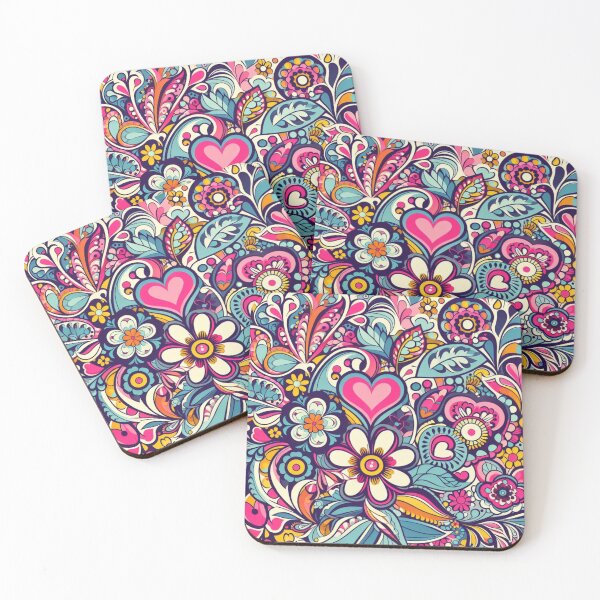 Item preview, Cute 70s Floral Wallpaper designed and sold by ollie-shop.