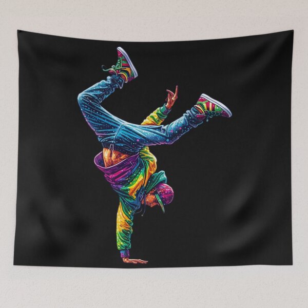 Item preview, Dynamic Breakdance in Modern Brussels designed and sold by AI-Only Creations.