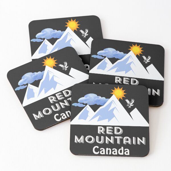 Item preview,  Red Mountain Canada. White text. Gift Ideas For The Ski Enthusiast. designed and sold by LindaLG.