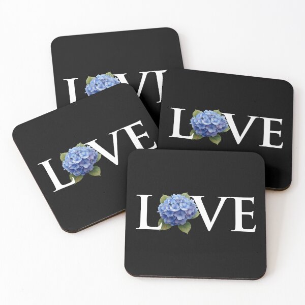 Item preview, LOVE | Blue Hydrangea Flower Edition designed and sold by Altered Pixels.