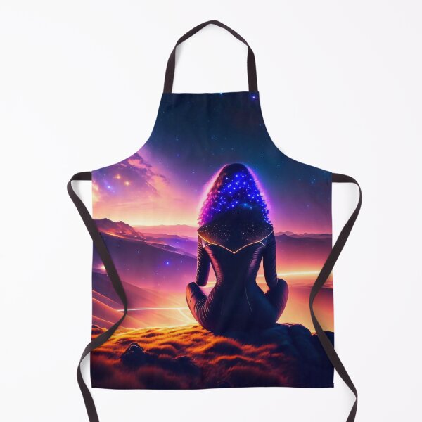 Item preview, A woman sitting on top of a hill under a night sky designed and sold by M-Y-A-R-T-.