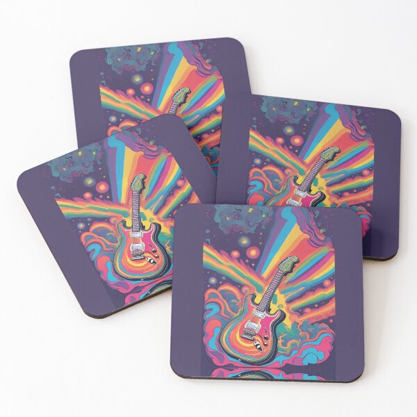 Item preview, Rainbow-colored Guitar designed and sold by COnline Designs Corner.
