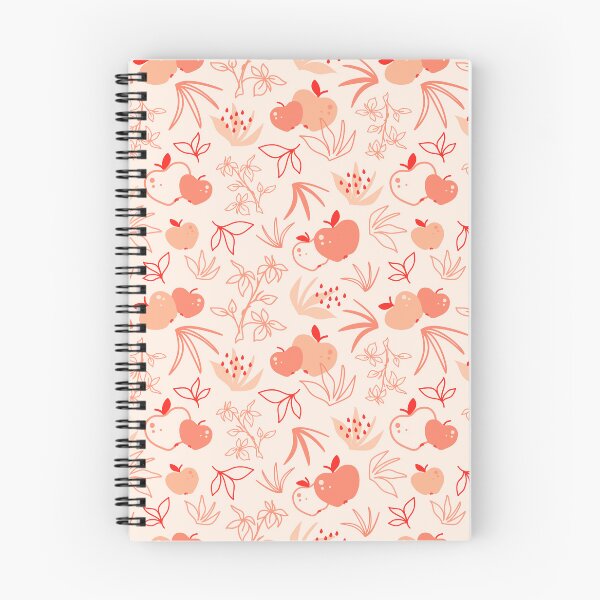 Item preview, Peach fuzz apples and leaves seamless pattern designed and sold by Emoke Horvath.