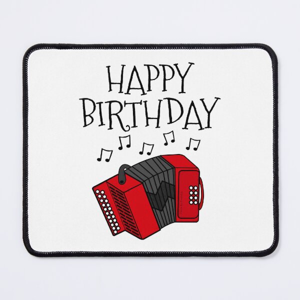 Item preview, Accordion Happy Birthday Accordionist Folk Musician designed and sold by doodlerob.