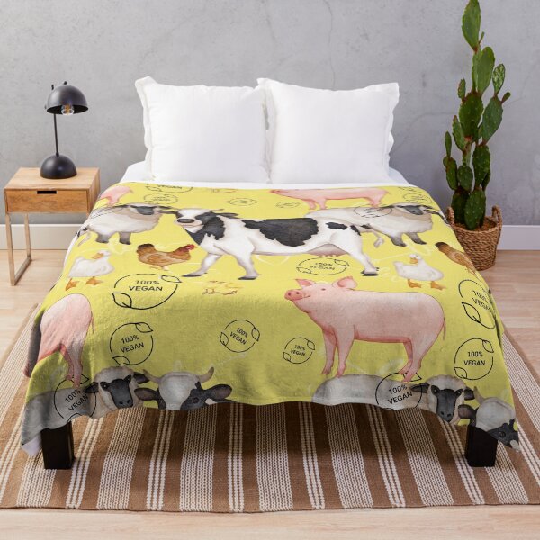 Item preview, Copy of sunshine yellow vegan for the animals designed and sold by Haybow-Podge.