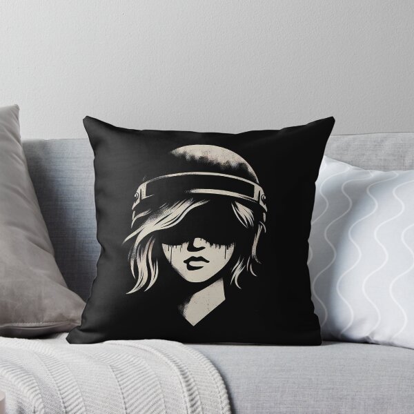 Item preview, Grunge Girl in Army Hat - Urban Street Style designed and sold by ByteyCreatives.