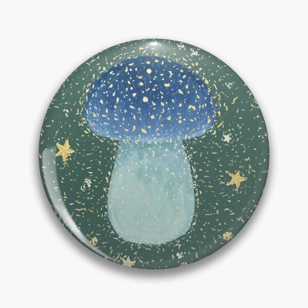 Item preview, Star Maker: Mycena subcayanocephala Blue Mushroom & Stars designed and sold by rnmarts.