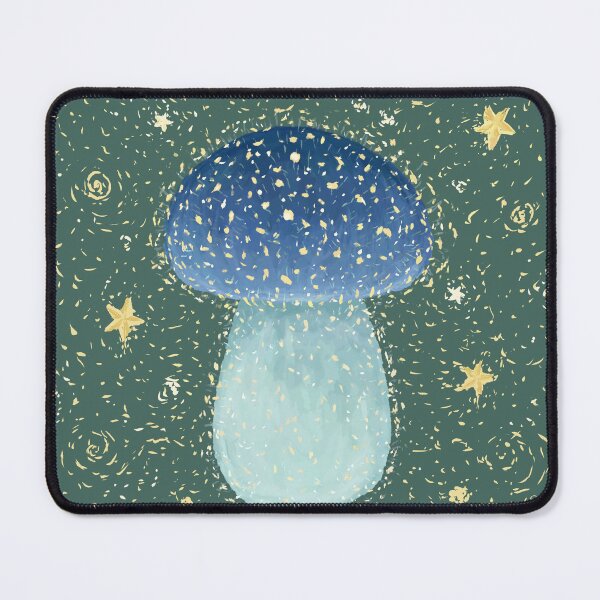 Item preview, Star Maker: Mycena subcayanocephala Blue Mushroom & Stars designed and sold by rnmarts.