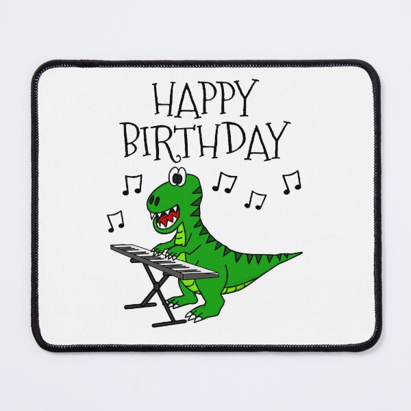 Item preview, T-Rex Dinosaur Piano Happy Birthday Pianist Musician designed and sold by doodlerob.
