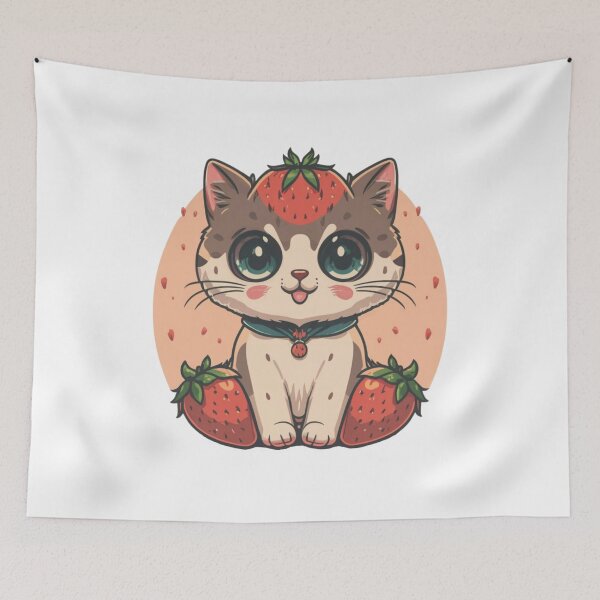 Item preview, Strawberry Cat designed and sold by PulseGraph.