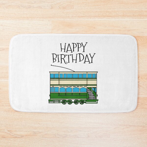Item preview, Tram Happy Birthday Rail Enthusiast designed and sold by doodlerob.